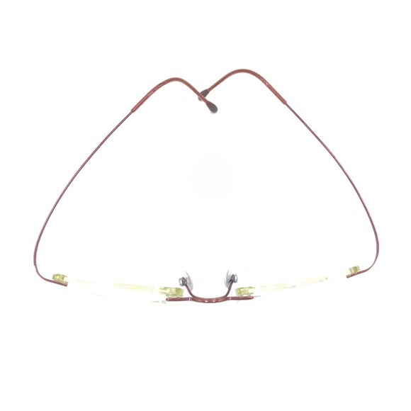 Silhouette Titanium Burgundy Dark Red Rimless Eyeglasses Frames 19 140 Austria - Picture 3 of 13